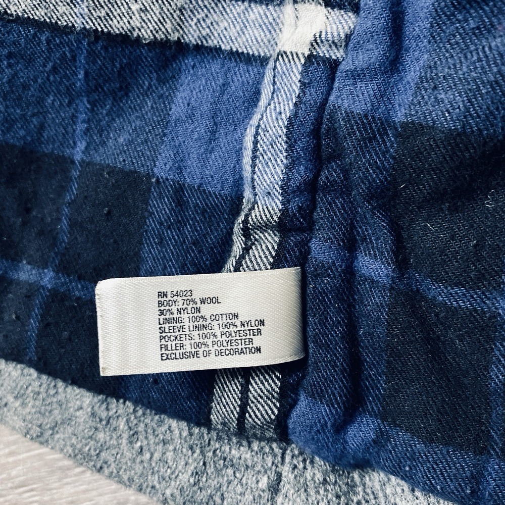 Baby Gap Toddler Wool Peacoat Jacket Lot Black Gray Size 3T Double Breasted - Picture 10 of 11
